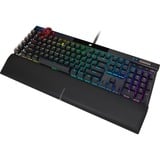Corsair K100 RGB, gaming toetsenbord Zwart, US lay-out, Corsair OPX, RGB leds