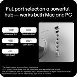 LG UltraFine evo 32U990A-S 31.5" 5K Ultra HD monitor Grijs, 1x DisplayPort, 1x HDMI, 3x USB-C, 2x Thunderbolt