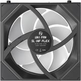 Lian Li UNI FAN SL-INF FLEX Reverse 120 Wireless RGB case fans Zwart, 3 stuks, 120 x 124 x 28 mm, PWM, Incl. controller