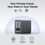 UGREEN NASync DXP2800 Grijs, 2,5GbE, HDMI, USB-C