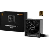 be quiet! System Power 11 550W voeding  Zwart, 1x 12VHPWR, 2x PCIe
