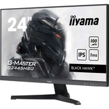iiyama G-Master Black Hawk G2445HSU-B2 23.8" gaming monitor Zwart, 100 Hz, HDMI, DisplayPort, USB, Audio