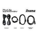 iiyama G-Master Black Hawk G2445HSU-B2 23.8" gaming monitor Zwart, 100 Hz, HDMI, DisplayPort, USB, Audio