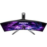 AOC AGON PRO AG346UCD 34" Curved UltraWide gaming monitor Zwart/grijs, 175 Hz, HDMI, DisplayPort, Audio, USB