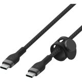 Belkin BoostCharge Pro Flex USB-C/USB-C-kabel Zwart, 1 meter