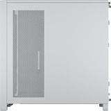 Corsair FRAME 4000D WOOD RS midi tower behuizing Wit/houtkleur | 2x USB-A | 1x USB-C | RGB | Tempered Glass