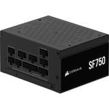 Corsair SF750 modulaire 750 watt voeding  Zwart, 1x 12V-2x6, 2x PCIe
