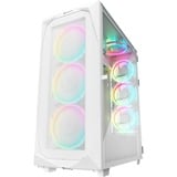 Sharkoon REV300 White midi tower behuizing Wit | 4x USB-A | 1x USB-C | RGB | Window