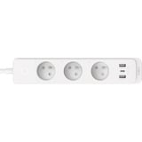 TP-Link Tapo P300 3-voudige smart wifi stekkerdoos Wit, 3x stekker, 2x USB-A, USB-C, Wifi, Bluetooth