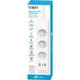 TP-Link Tapo P300 3-voudige smart wifi stekkerdoos Wit, 3x stekker, 2x USB-A, USB-C, Wifi, Bluetooth