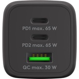 goobay USB-C PD Multiport Quick Charger Nano (65 W) Zwart