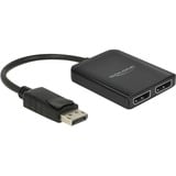 DeLOCK DisplayPort 1.4 naar 2x DisplayPort splitter Zwart
