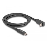 DeLOCK USB-C 3.2 Gen 1 naar USB-C 90° kabel Zwart, 1 meter