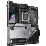 GIGABYTE X670E AORUS MASTER socket AM5 moederbord Grijs/zwart, RAID, 2.5Gb-LAN, WLAN, BT, Sound, E-ATX