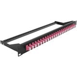 DeLOCK 19" LWL Patchpanel 24 Port LC Duplex patchpaneel Zwart/paars