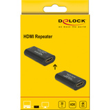 DeLOCK Repeater HDMI 4K 60 Hz Zwart
