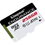 Kingston High Endurance 256 GB microSDXC geheugenkaart Wit/zwart, UHS-I U1, Class 10, A1