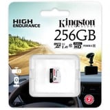 Kingston High Endurance 256 GB microSDXC geheugenkaart Wit/zwart, UHS-I U1, Class 10, A1