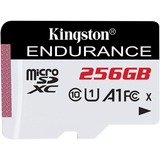 Kingston microSD256GB High Endurance UHS-I U1 KIN geheugenkaart Wit/zwart