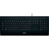 Logitech Comfort Keyboard K280e, toetsenbord Zwart, EU lay-out (QWERTY), Rubberdome