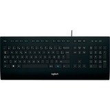 Logitech K280e toetsenbord Zwart, EU lay-out (QWERTY), Rubberdome