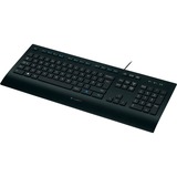 Logitech K280e toetsenbord Zwart, EU lay-out (QWERTY), Rubberdome