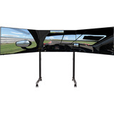 Next Level Racing Round Tube Triple Monitor standaard Zwart