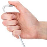 goobay Supersoft USB-C kabel Wit, 1 meter