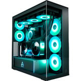 ARCTIC Xtender VG midi tower behuizing Zwart | 2x USB-A | 1x USB-C | RGB | Tempered Glass