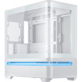 ASUS PRIME AP202 TG ARGB midi tower behuizing Wit | 2x USB-A | 1x USB-C | RGB | Tempered Glass