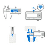 iFixit Digital Caliper meetapparaat Zwart
