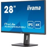 iiyama ProLite XUB2893UHSU-B5 28" 4K UHD monitor Zwart, HDMI, DisplayPort, Sound