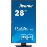 iiyama ProLite XUB2893UHSU-B5 28" 4K UHD monitor Zwart, HDMI, DisplayPort, Sound