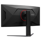 AOC CU34G4ZCA 34" Curved UltraWide gaming monitor Zwart/rood, HDMI, Displayport, USB-C, 250 Hz