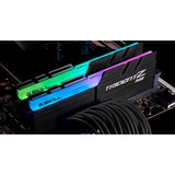 G.Skill 16 GB DDR4-3200 Kit werkgeheugen Zwart, F4-3200C16D-16GTZR, Trident Z RGB, XMP