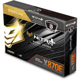 SAPPHIRE NITRO+ X870EA WIFI7 Phantom Link socket AM5 moederbord Zwart/zilver, 5 Gb-LAN, Wi-Fi 7, BT 5.4, Sound, ATX
