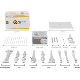 Seasonic Core GX-850-V2-WHITE modulaire 850 watt voeding  Wit, 1x 12V-2x6, 2x PCIe