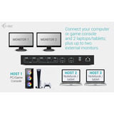 i-tec USB-C KVM Dock PRO dockingstation Zwart