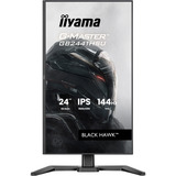 iiyama G-Master Black Hawk GB2441HSU-B1 23.8" gaming monitor Zwart, 144Hz, HDMI, DisplayPort, USB, Audio, AMD Free-Sync