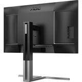 AOC U27U3CV 27" 4K Ultra HD monitor Zwart/zilver, 1x DisplayPort, 2x HDMI, 2x USB-C, 4x USB-A, 1x RJ-45