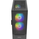 Antec NX410 midi tower behuizing Zwart | 3x USB-A | RGB | Tempered Glass