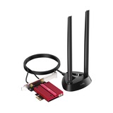 Cudy AX5400 Wi-Fi 6E Bluetooth 5.3 PCI-E wlan adapter Rood