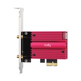 Cudy AX5400 Wi-Fi 6E Bluetooth 5.3 PCI-E wlan adapter Rood