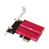 Cudy AX5400 Wi-Fi 6E Bluetooth 5.3 PCI-E wlan adapter Rood