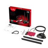 Cudy AX5400 Wi-Fi 6E Bluetooth 5.3 PCI-E wlan adapter Rood