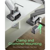 ICY BOX IB-MS524-T monitorarm Grijs