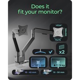 ICY BOX  monitorarm Grijs