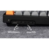 Keychron K8 Max-J1Z RGB mechanisch toetsenbord Zwart, BE lay-out (AZERTY), Keychron Super Red, 80% (TKL)	, Hot-swappable, Bluetooth, 2.4GHz