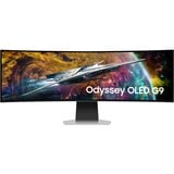 Samsung Odyssey OLED G9 G95SC 49" Curved UltraWide gaming monitor Zilver, HDMI, DisplayPort, USB-A, Wi-Fi, BT, 240 Hz