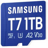 Samsung T7 microSD 1 TB geheugenkaart Blauw, UHS-I U3, Class 10, V30
